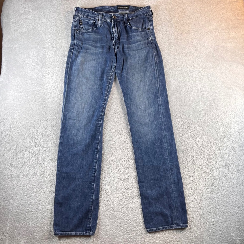 AG Adriano Goldschmied Matchbox Slim Straight Jeans Blue 31x34 1131RIDAMG-AMG